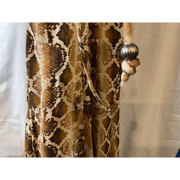 Jessica Simpson Animal Print Sleeveless Dress, Small, 100% Polyester, Lined - Picture 10 of 11